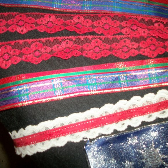 COQUETTE VINTAGE RIBBONS & LACE MAKE BOWS BUNDLE PLUS - Picture 2 of 5